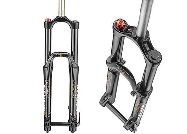Cina Enduro / Freeride Coil Suspension Fork, Anodized Mountain Bike Suspension Forks pemasok