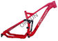 Red Full Suspension Bike Frame 27.5er Plus Trail / Am Riding Style Logo Kustom pemasok