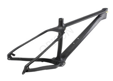 Cina Mountain Fat Black Carbon Bike Frame 190 X 12 Thru - Poros Putus 1290 Gram pemasok