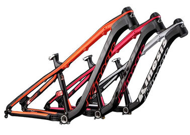 Cina Hitam / Oranye Mtb Mountain Bike Frame Aluminium Alloy Hardtail AM Riding Style pemasok