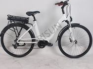 Cina 250W Electric City Bike, Aluminium Alloy Listrik Road Bike Custom Warna pabrik