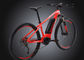 Aluminium 27.5 Electric Mountain Bike 11.6AH Desain Mewah Hitam / Merah pemasok
