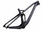 Black Full Suspension Carbon Bike Frame 29er Trail Gaya Ringan pemasok