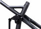 Black Full Suspension Carbon Bike Frame 29er Trail Gaya Ringan pemasok